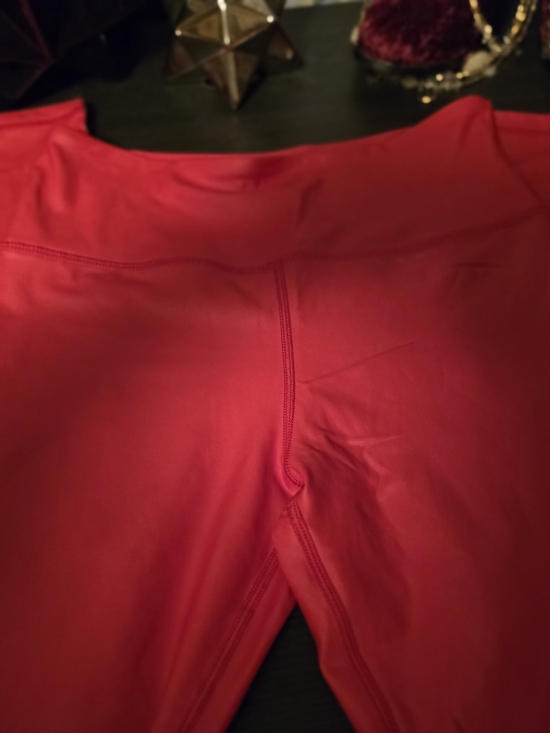 Zyia Active Pants - Women’s High-Waist Red Leggings